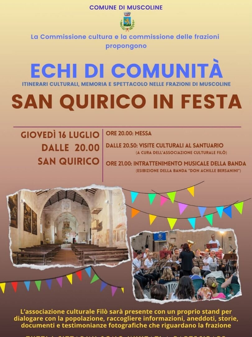 Locandina Echi di comunità