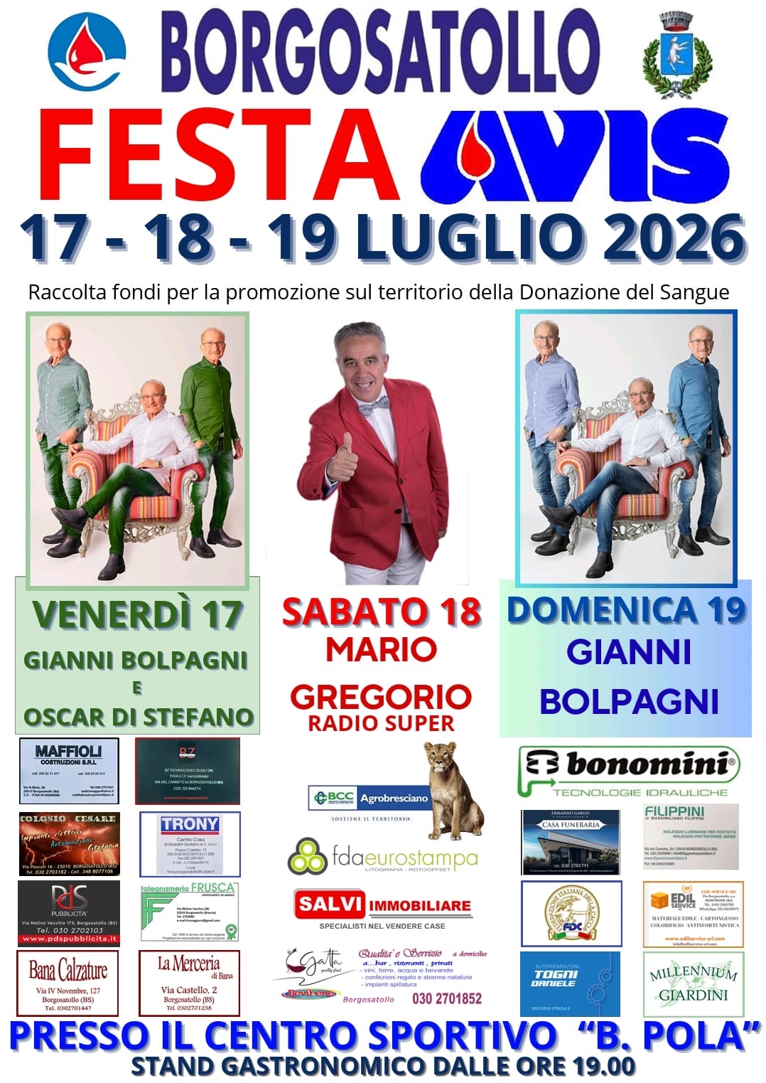 Locandina Festa Avis Borgosatollo
