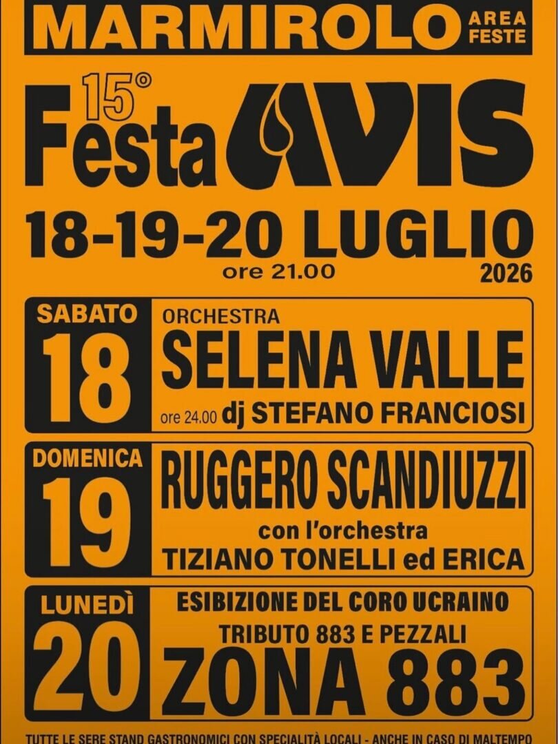 Locandina Festa AVIS