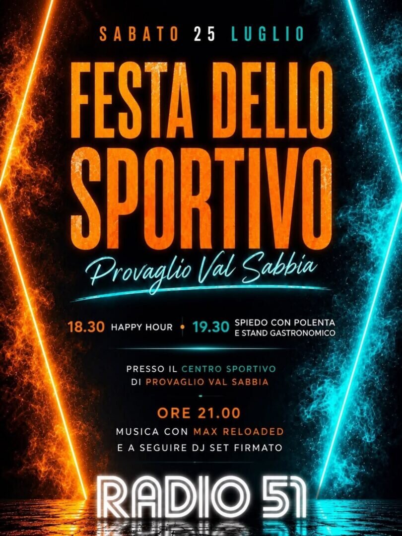 Locandina Festa dello sportivo