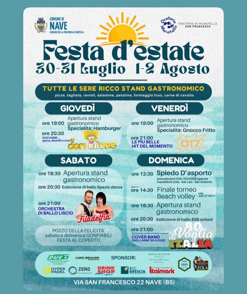 Locandina Festa d’estate