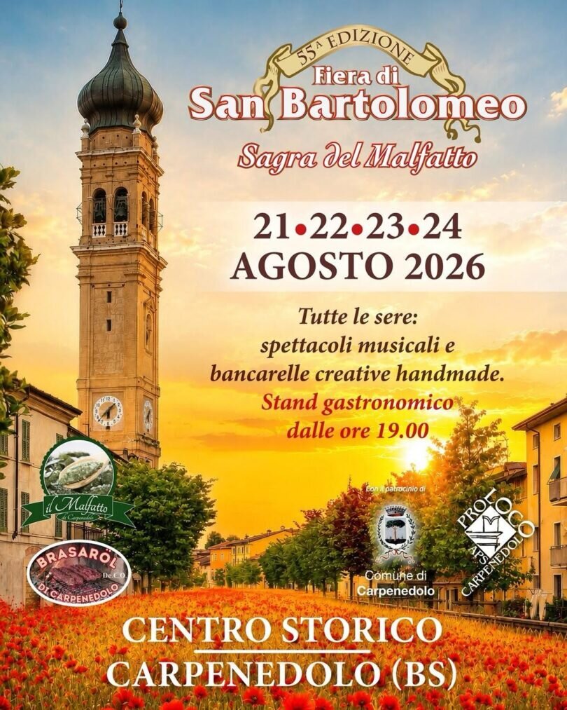 locandina Fiera di San Bartolomeo - Sagra del Malfatto