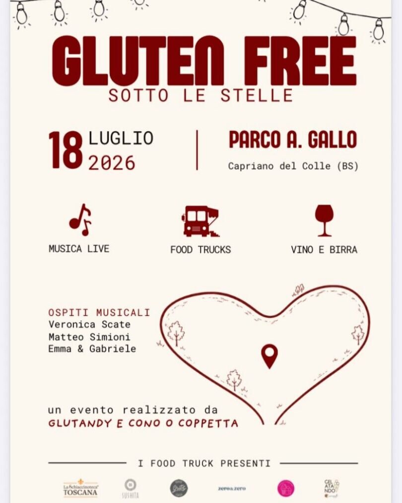 Locandina GLUTEN FREE - sotto le stelle