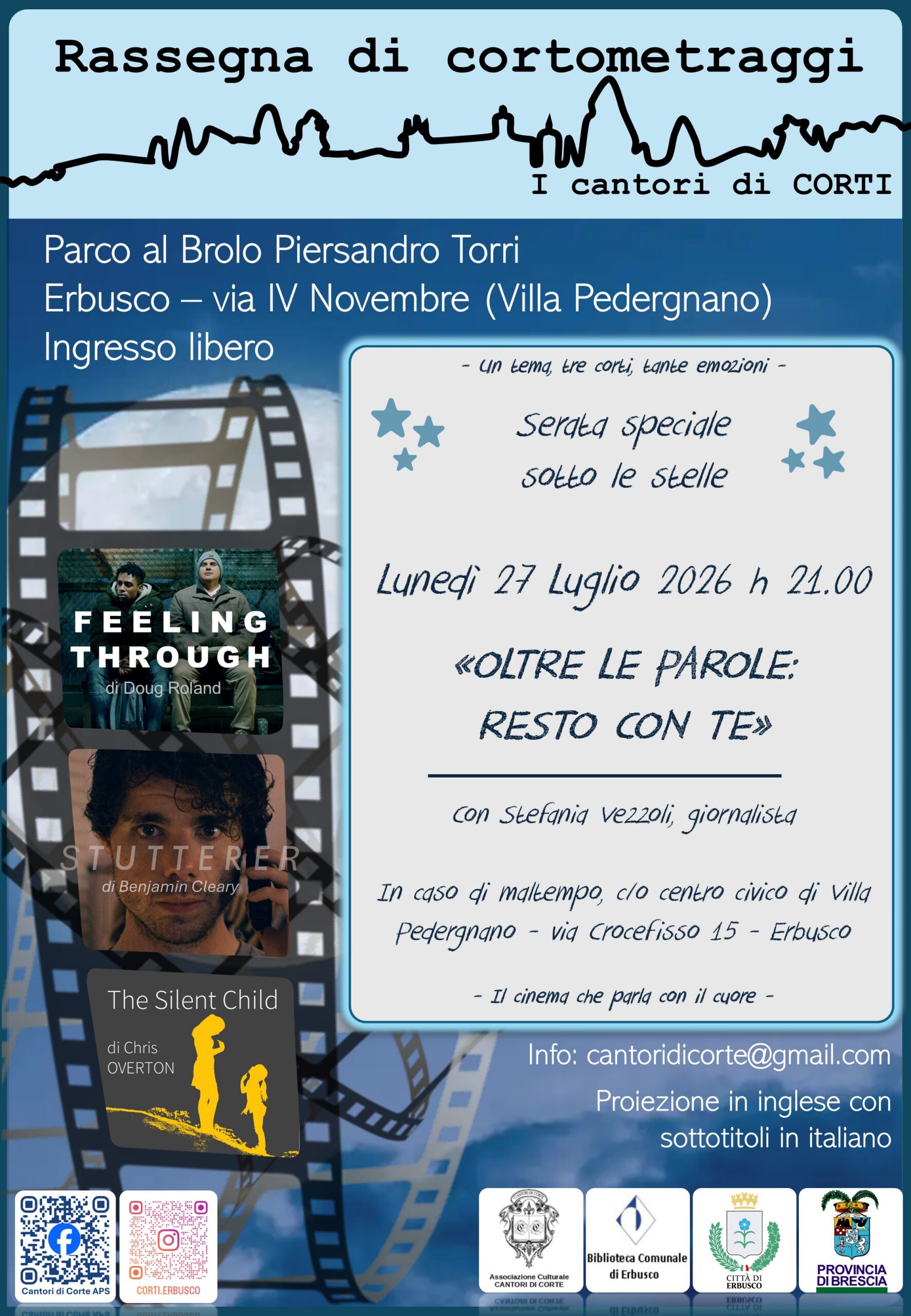 Locandina Cantori di corti - best of 2025/2026