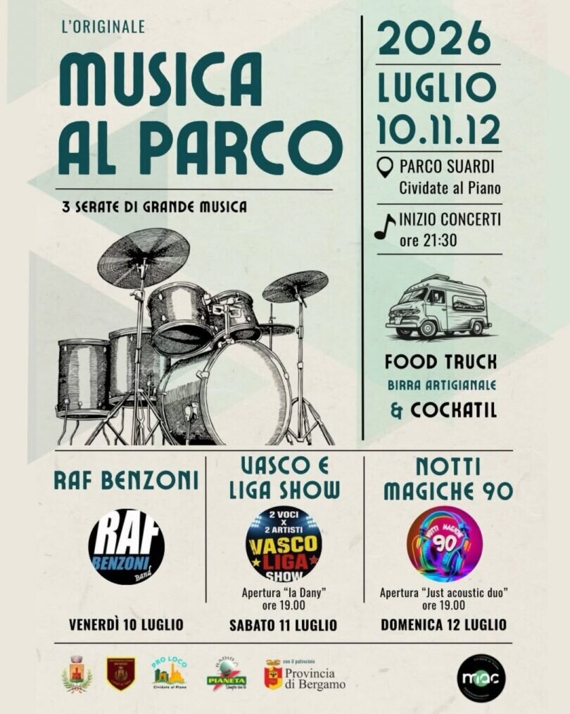Locandina Musica al parco