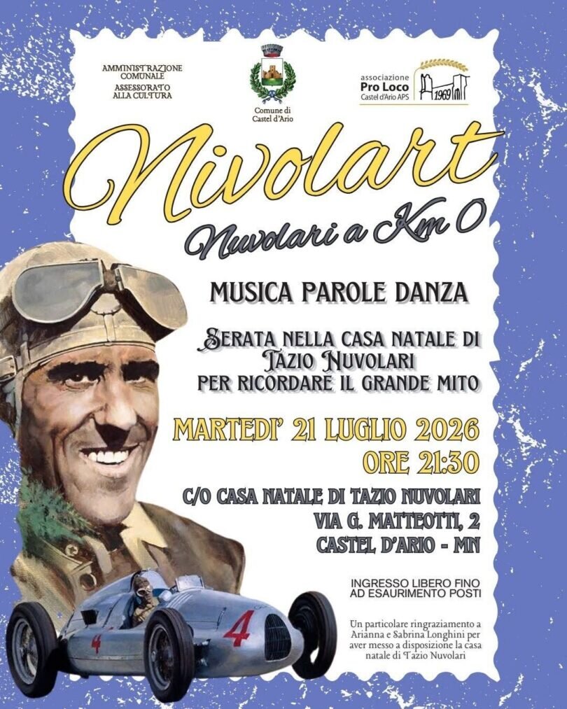 Locandina Nivolart - Nuvolari a km 0