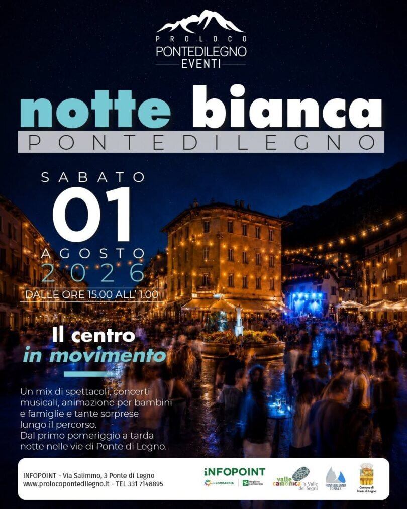 Locandina Notte bianca a Ponte di Legno