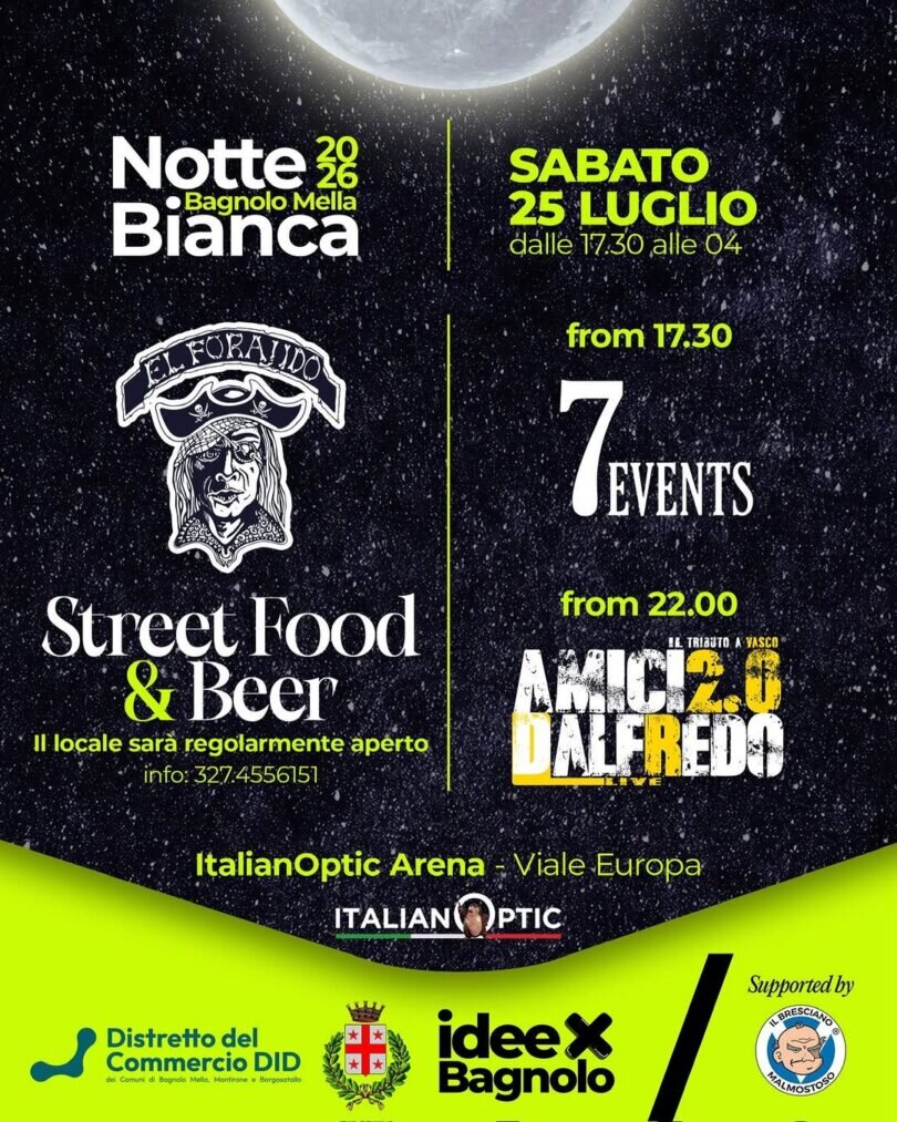 Locandina Notte Bianca di Bagnolo Mella