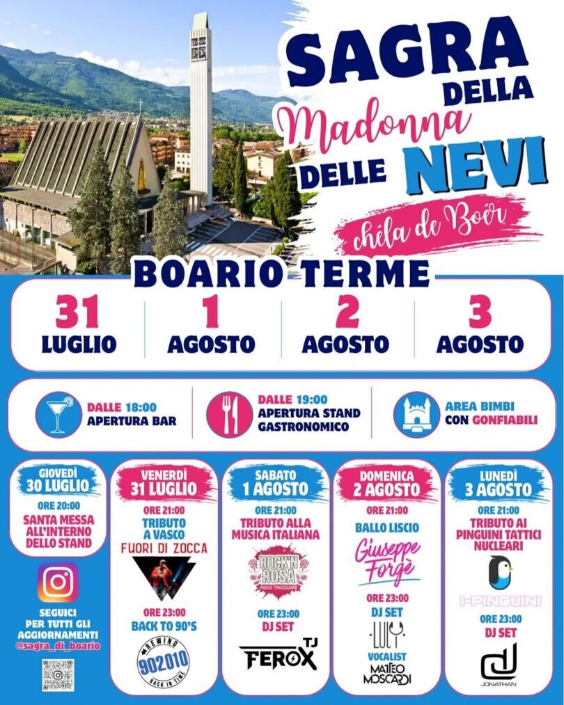 Locandina Sagra della madonna delle nevi