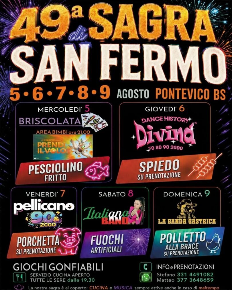 Locandina Sagra di San Fermo Pontevico