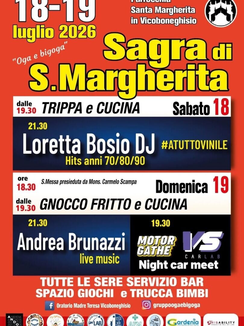 Locandina Sagra di Santa Margherita