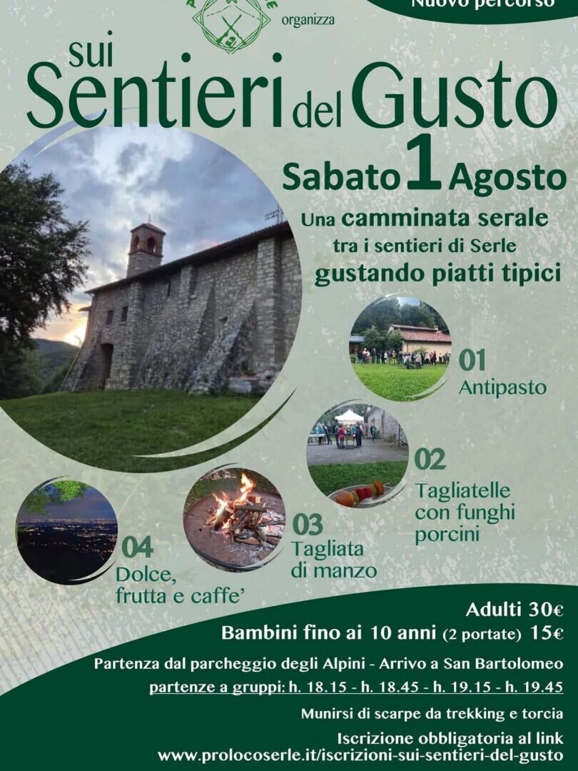 Locandina Sentieri del gusto