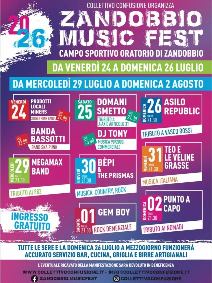 Locandina Zandobbio Music Fest