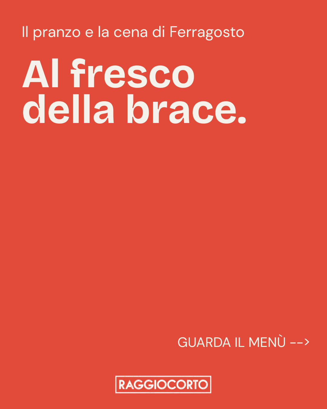 Locandina Ferragosto "al fresco della brace"