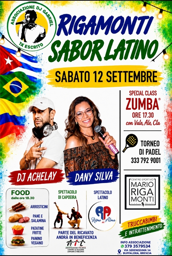 Locandina Rigamonti sabor latino