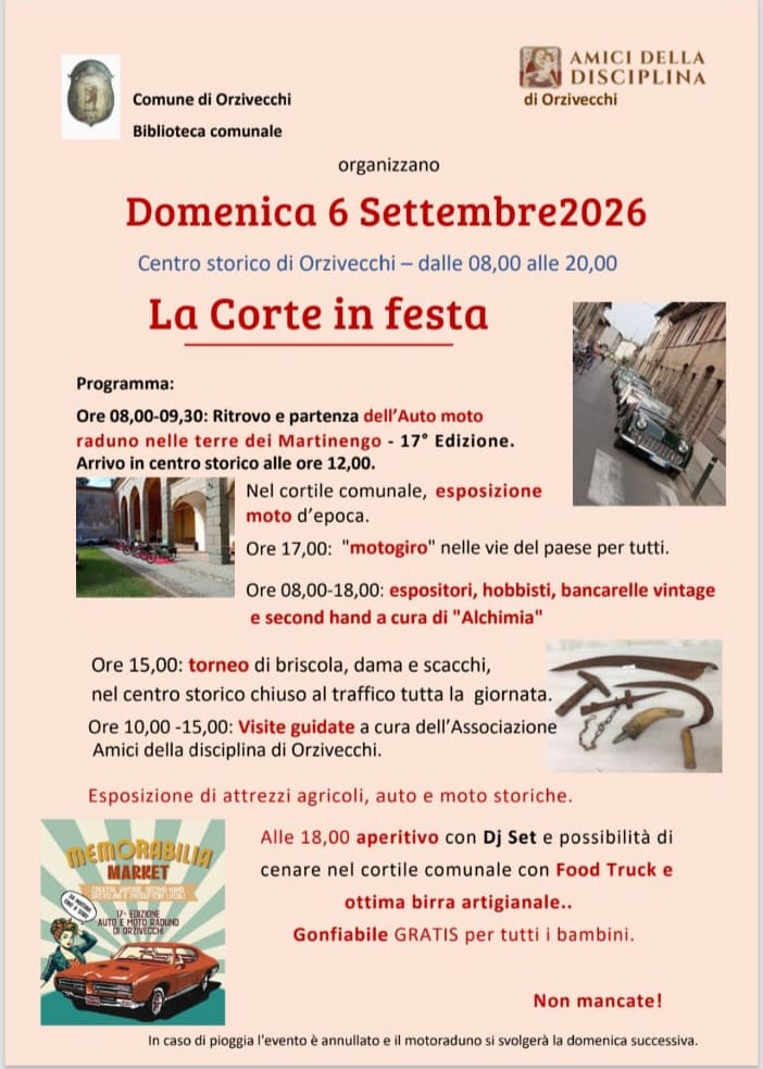 Locandina Corte in festa
