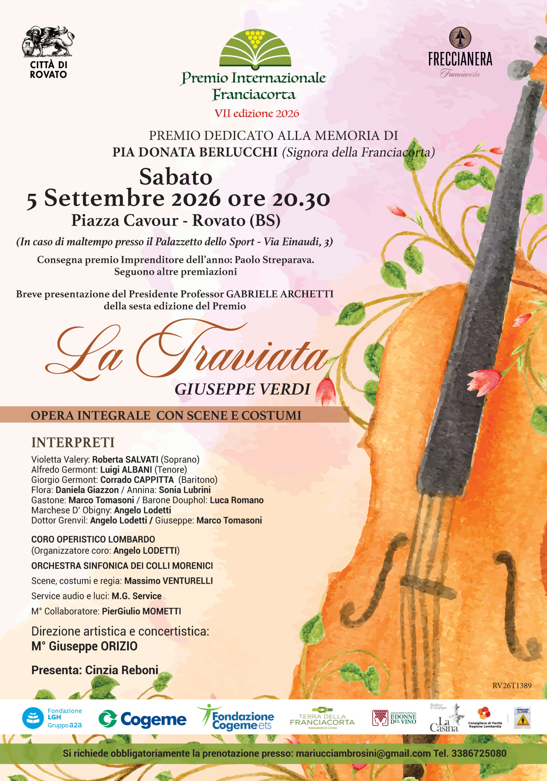 Locandina Premio nazionale Franciacorta