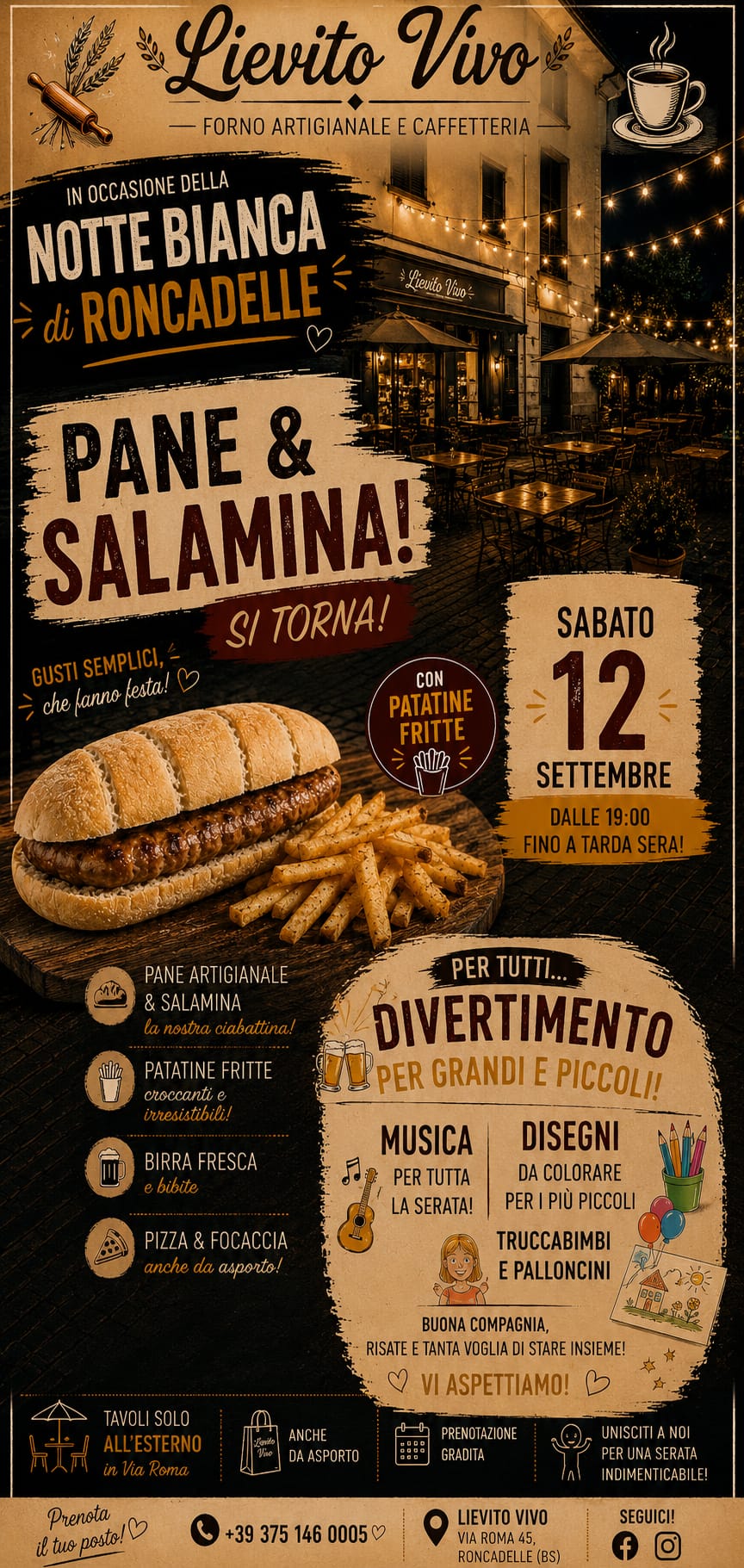 Locandina Pane e salamina lievito vivo