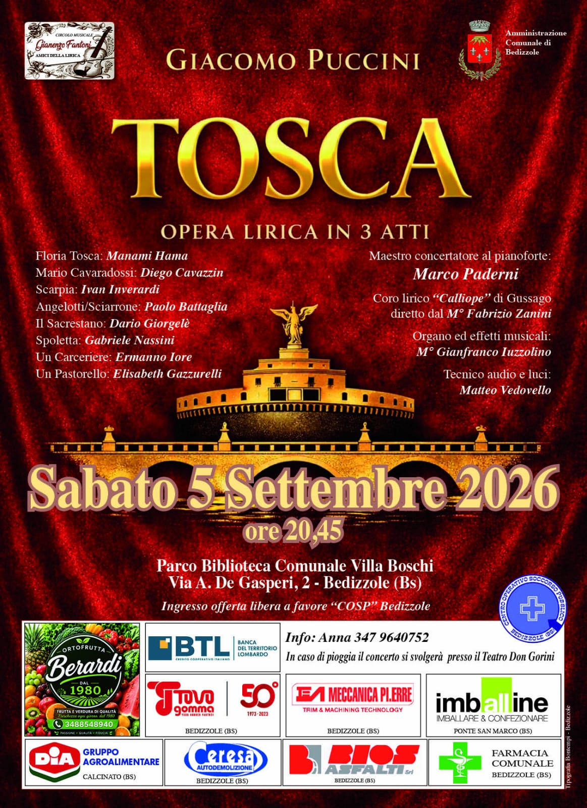 Locandina Tosca