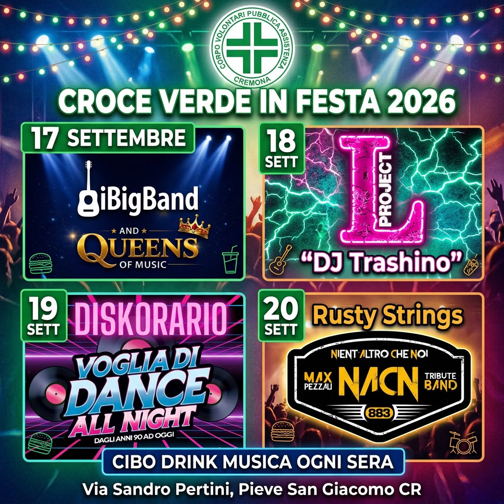 Locandina Croce verde in festa