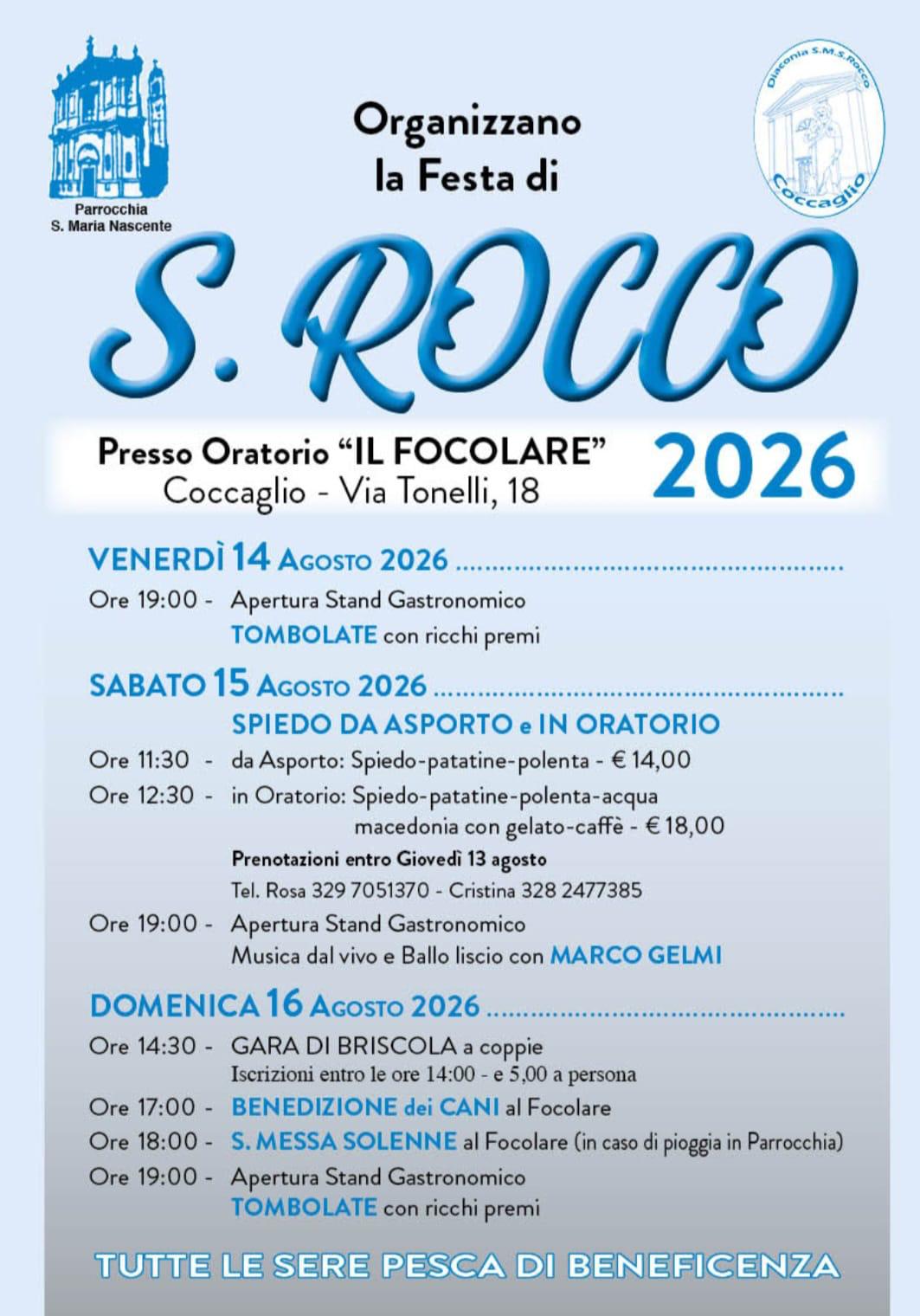 Locandina Festa di San Rocco