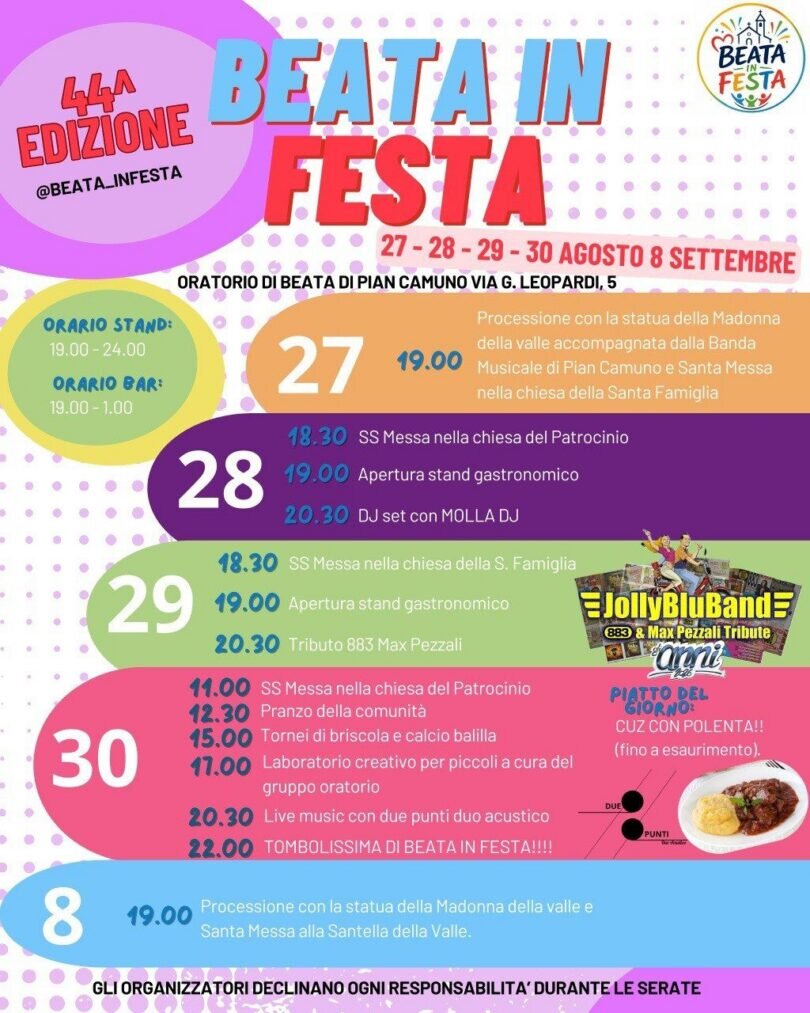 Locandina Beata in festa