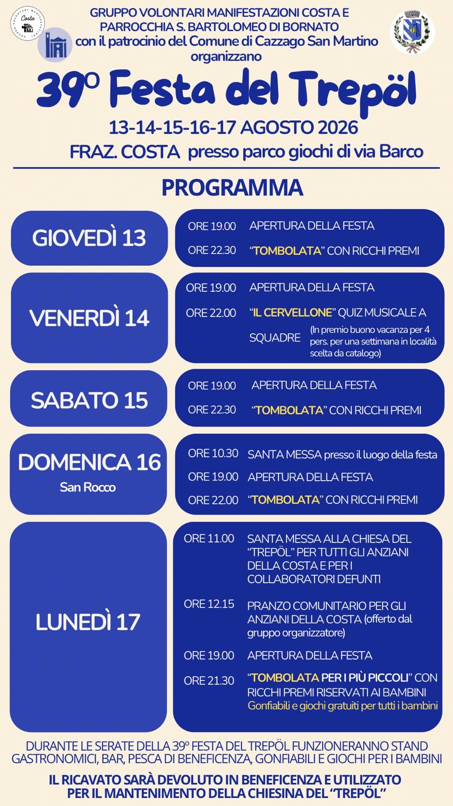 Locandina Festa del trepol