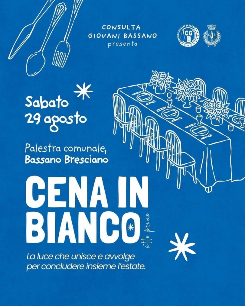 Locandina Cena in bianco