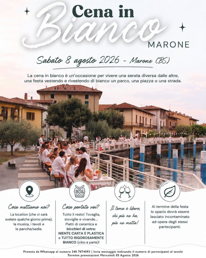 Locandina Cena in bianco
