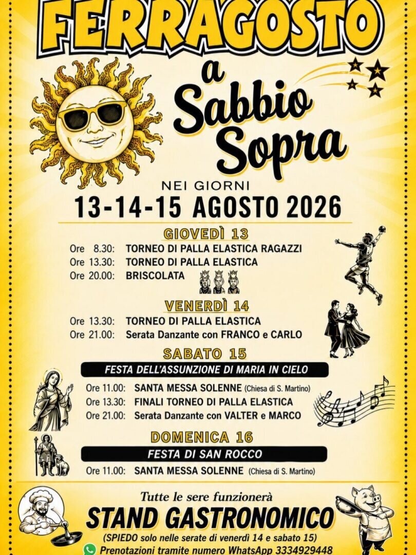 Locandina Ferragosto a Sabbio Sopra