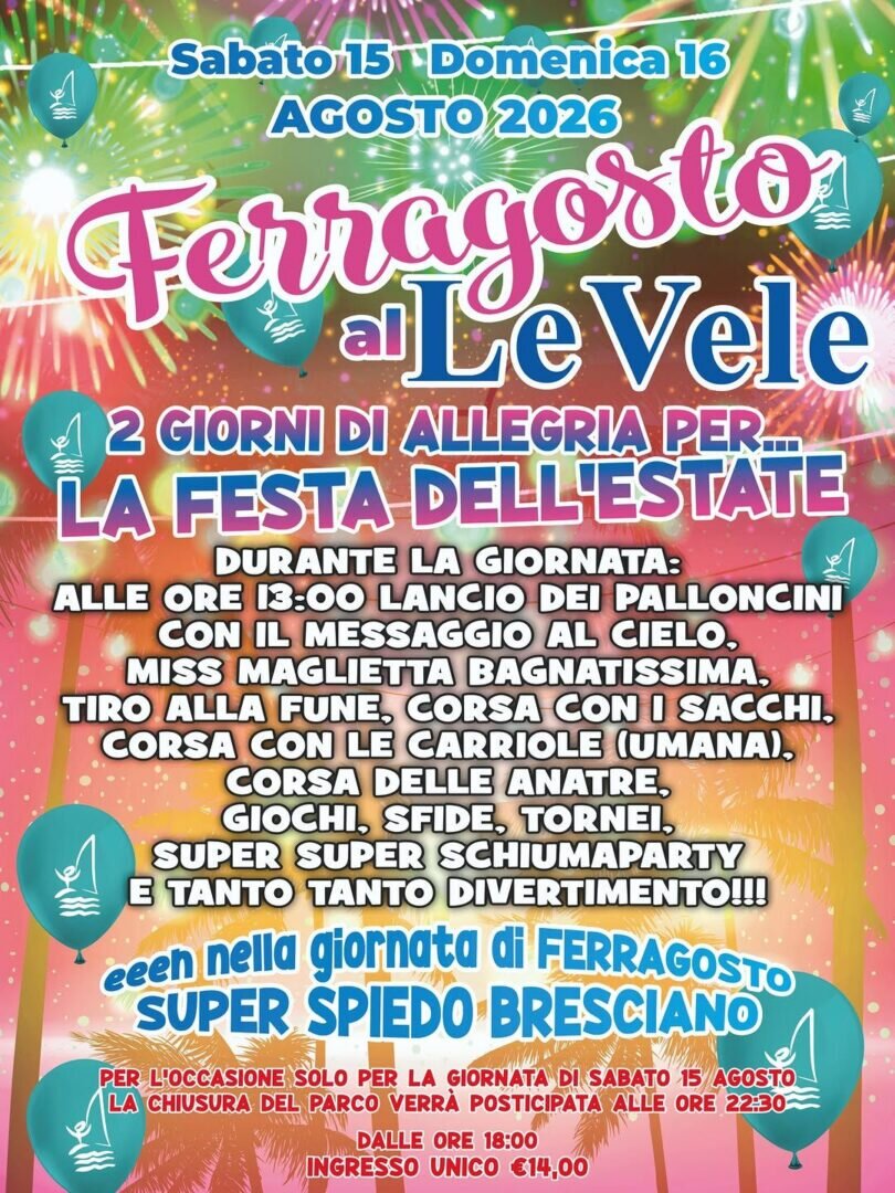Locandina Ferragosto alle Vele