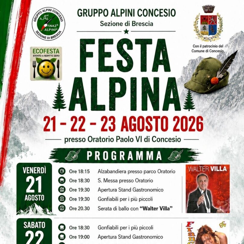 Locandina Festa alpina