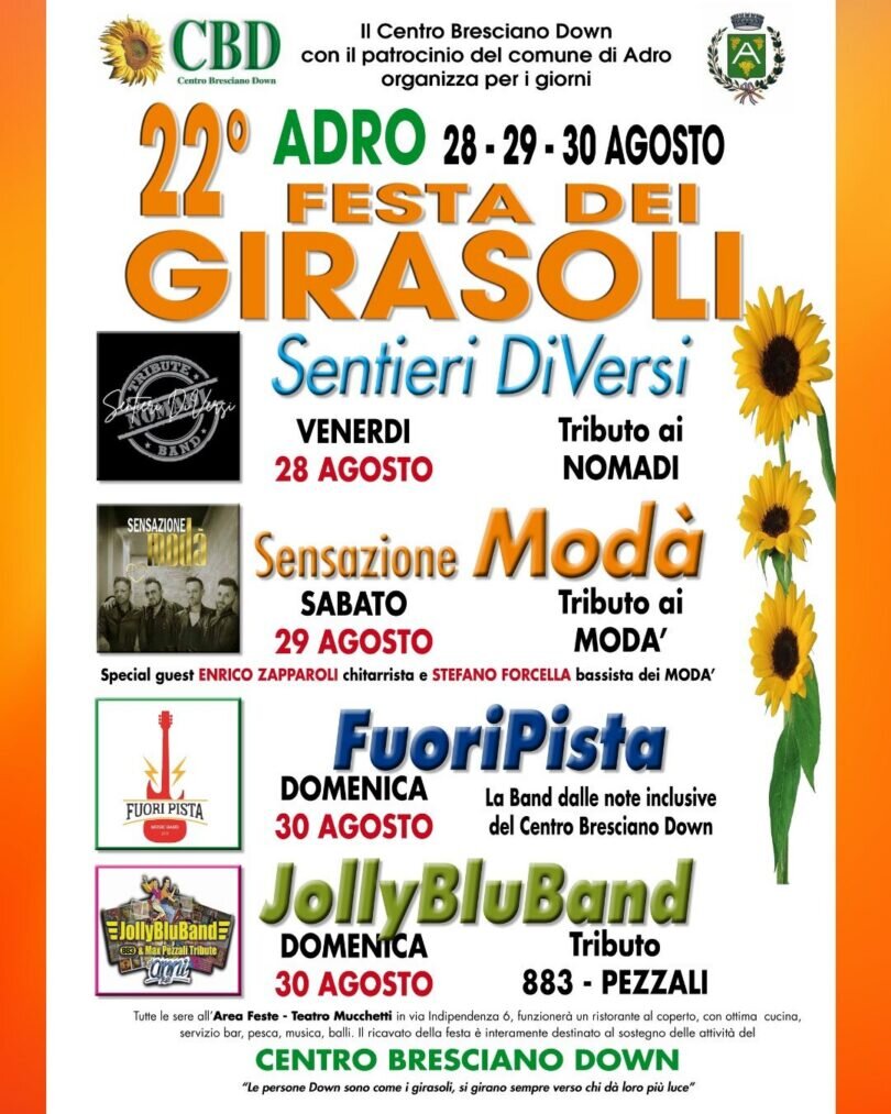 Locandina Festa dei Girasoli