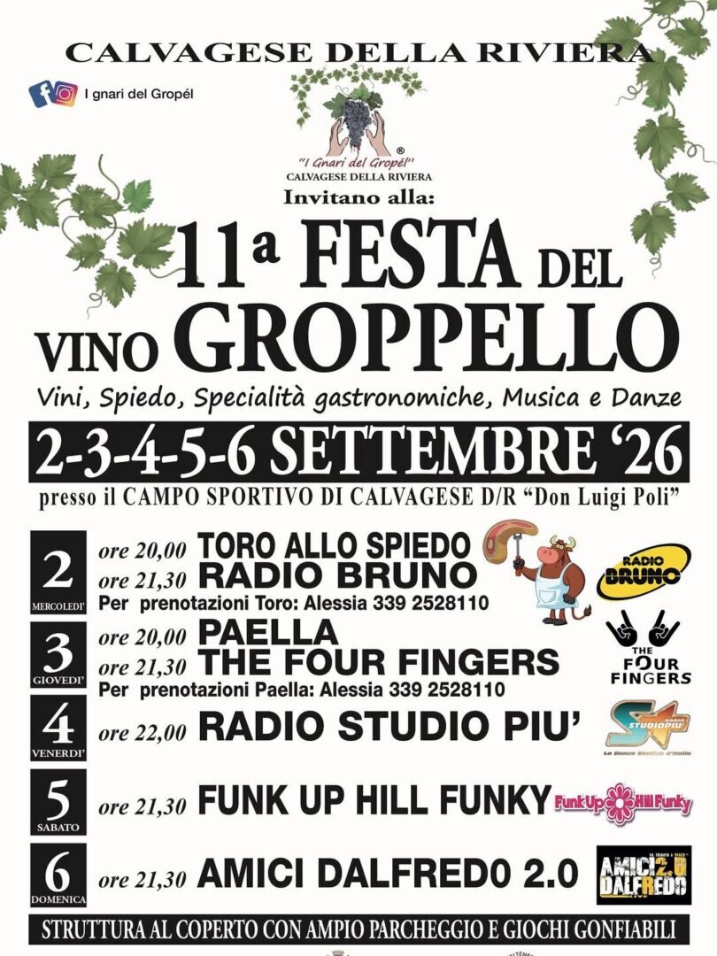 Locandina Festa del Vino Groppello