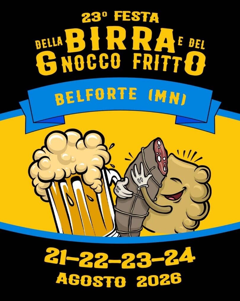 Locandina Festa della Birra e del Gnocco Fritto