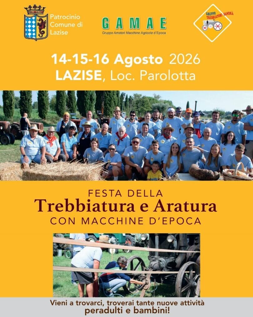 Locandina Festa della trebbiatura e aratura