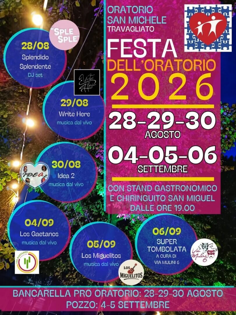 Locandina Festa dell'oratorio