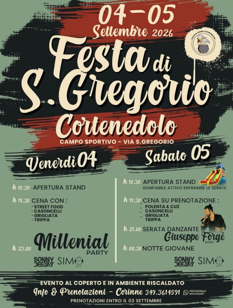 Locandina Festa di S.Gregorio
