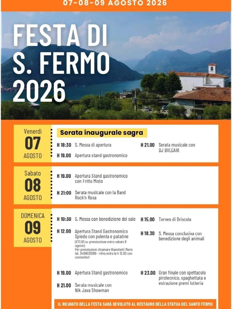 Locandina Festa di San Fermo