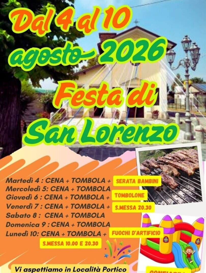 Locandina Festa di San Lorenzo