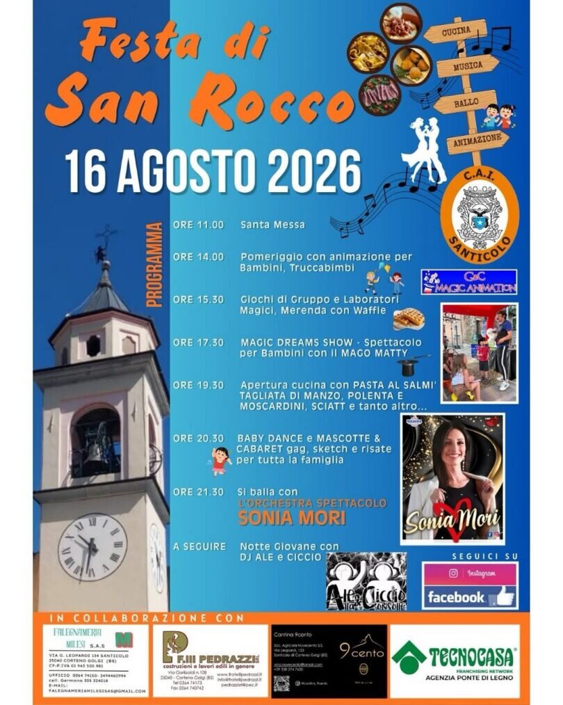 Locandina Festa di San Rocco