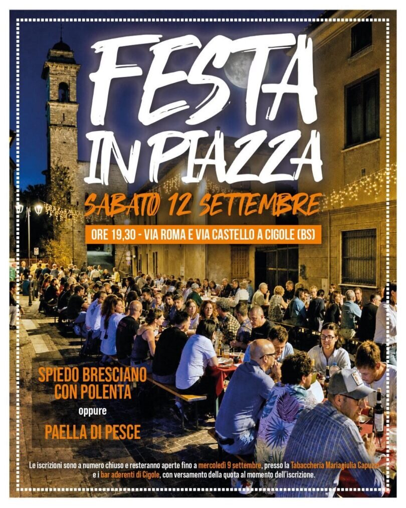 Locandina Festa in piazza