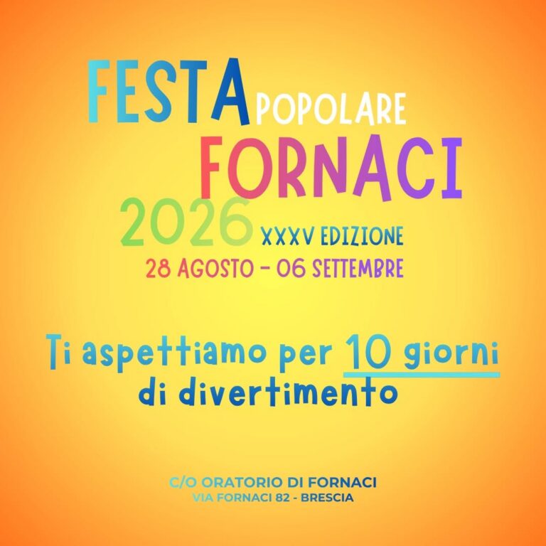 Locandina 35a Festa Popolare di Fornaci
