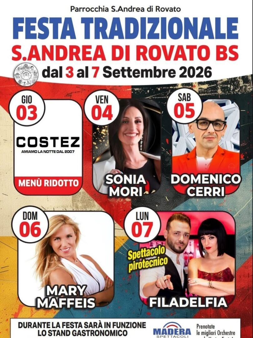 Locandina Festa tradizionale S. Andrea