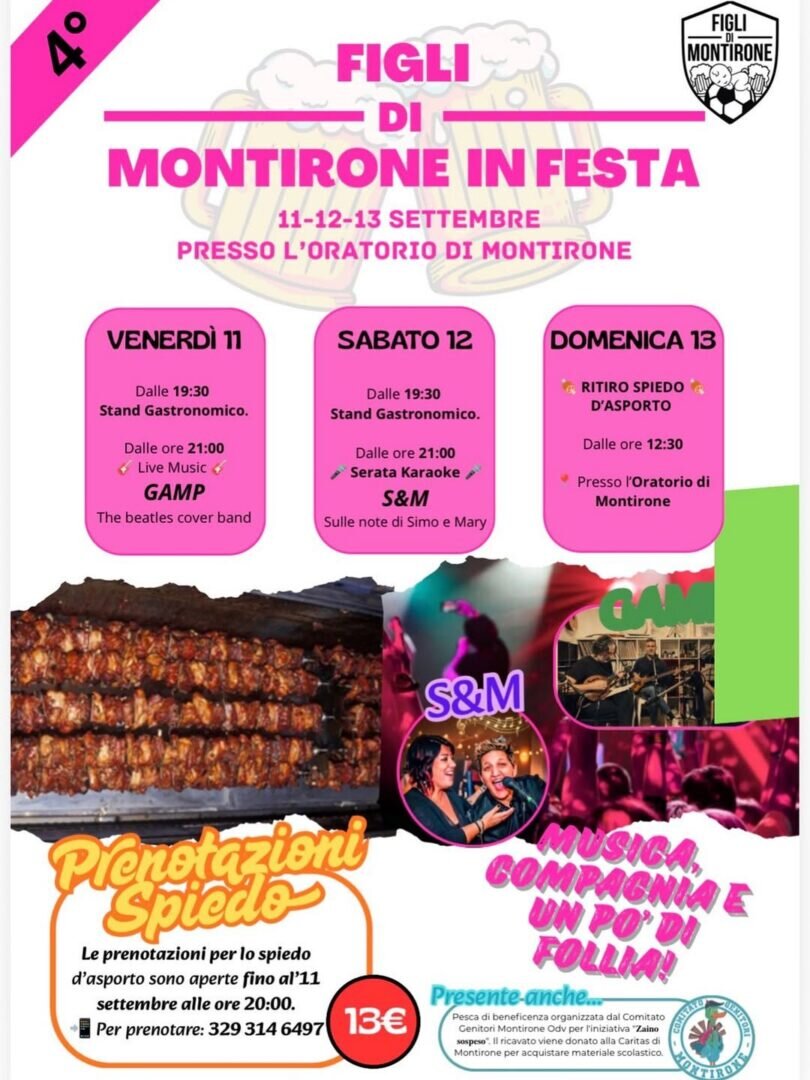 Locandina Figli di Montirone in festa