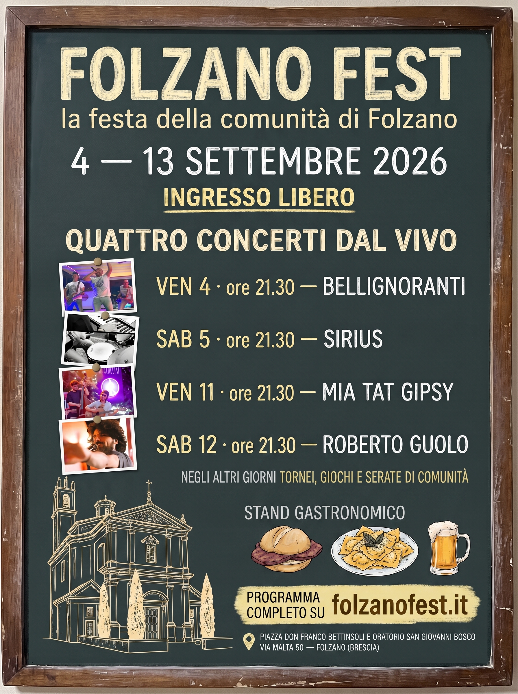 Locandina Folzano fest