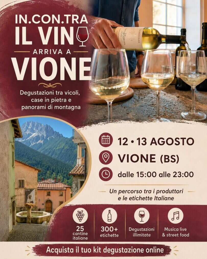 Locandina In Con Tra il Vino a Vione