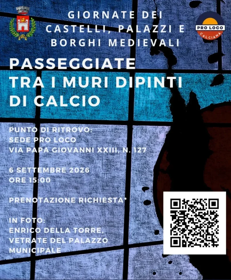 Locandina Le Passeggiate tra i Muri Dipinti di Calcio