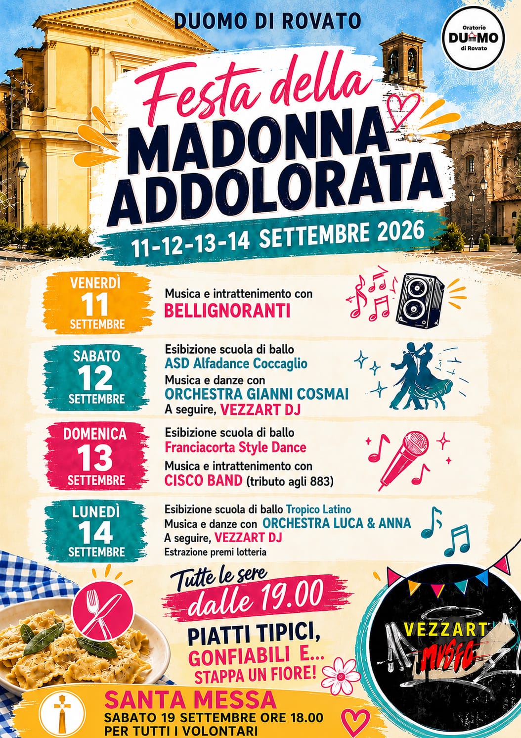Locandina Festa madonna addolorata
