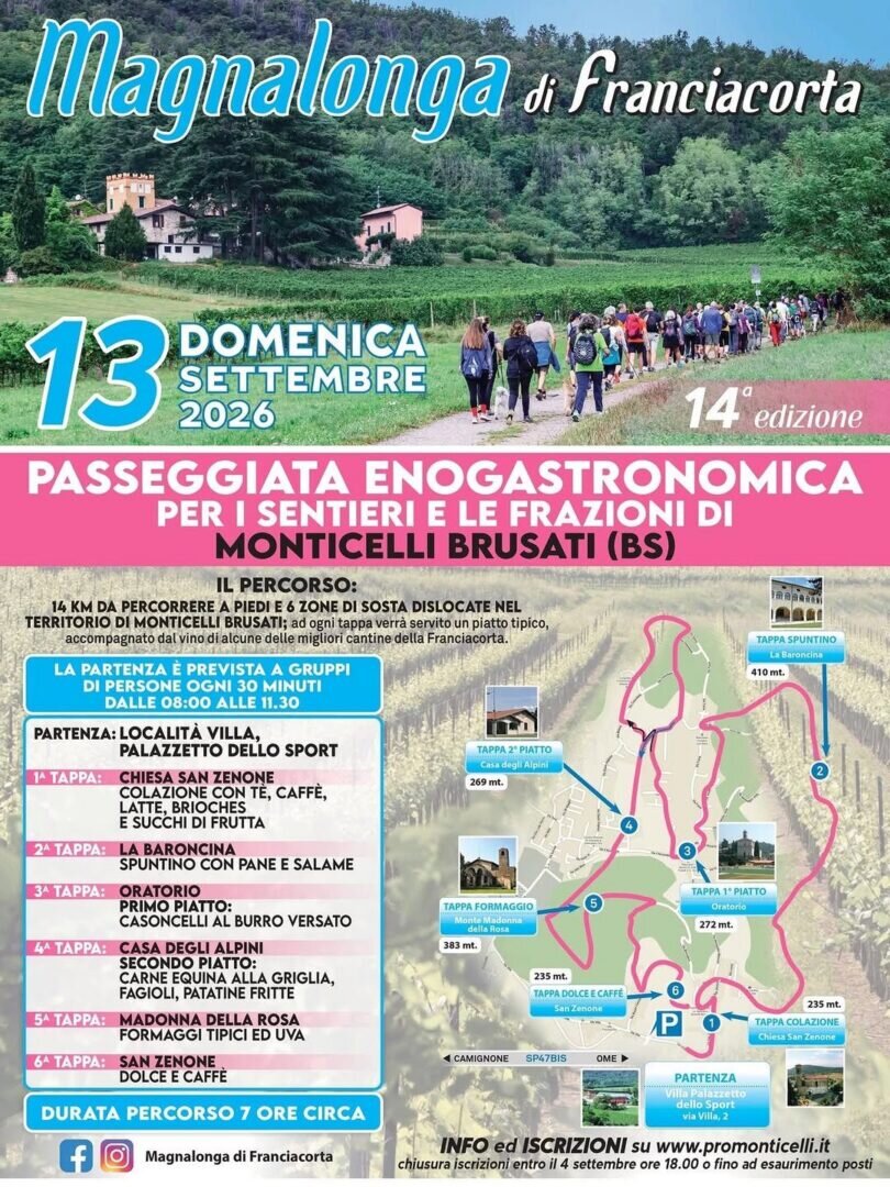 Locandina Magnalonga di Franciacorta